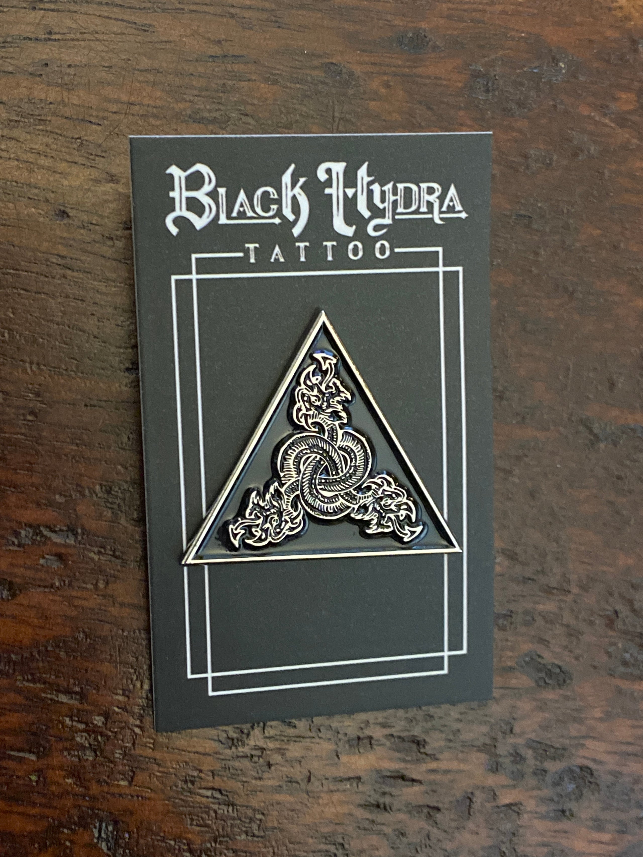 Black Hydra Enamel Pin | Black Hydra Tattoo